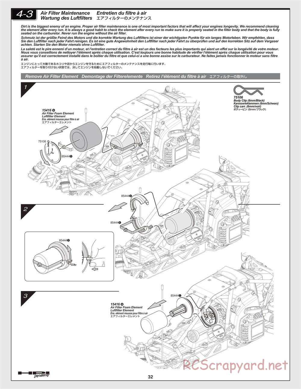 HPI - Baja 5B 2.0 - Manual - Page 32