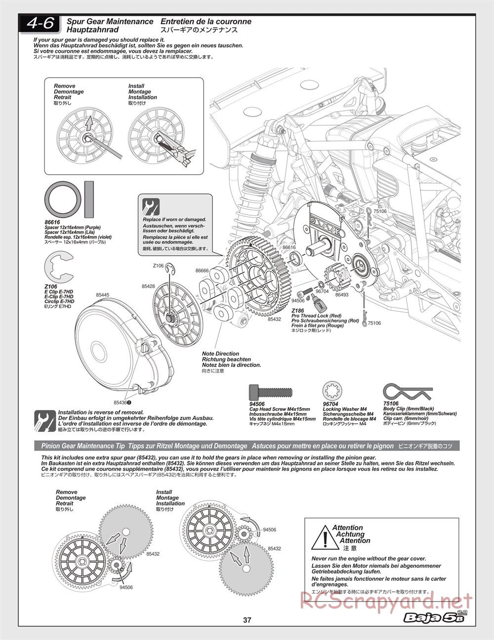 HPI - Baja 5B 2.0 - Manual - Page 37