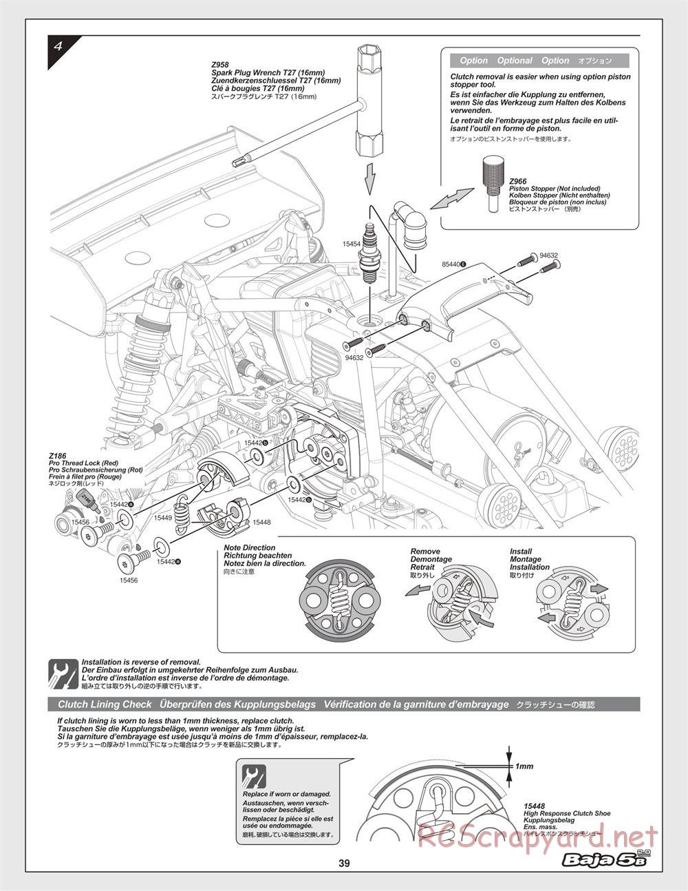 HPI - Baja 5B 2.0 - Manual - Page 39