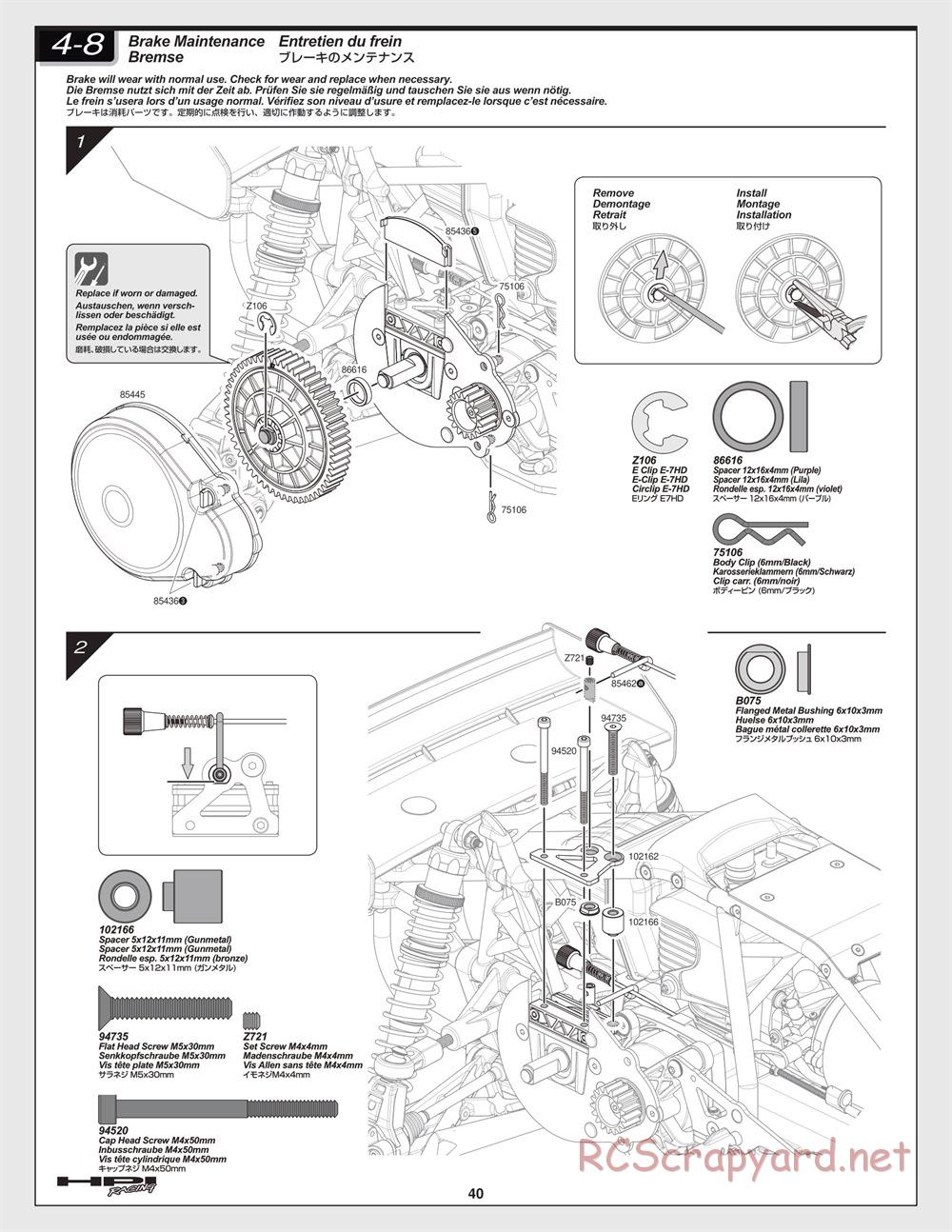 HPI - Baja 5B 2.0 - Manual - Page 40