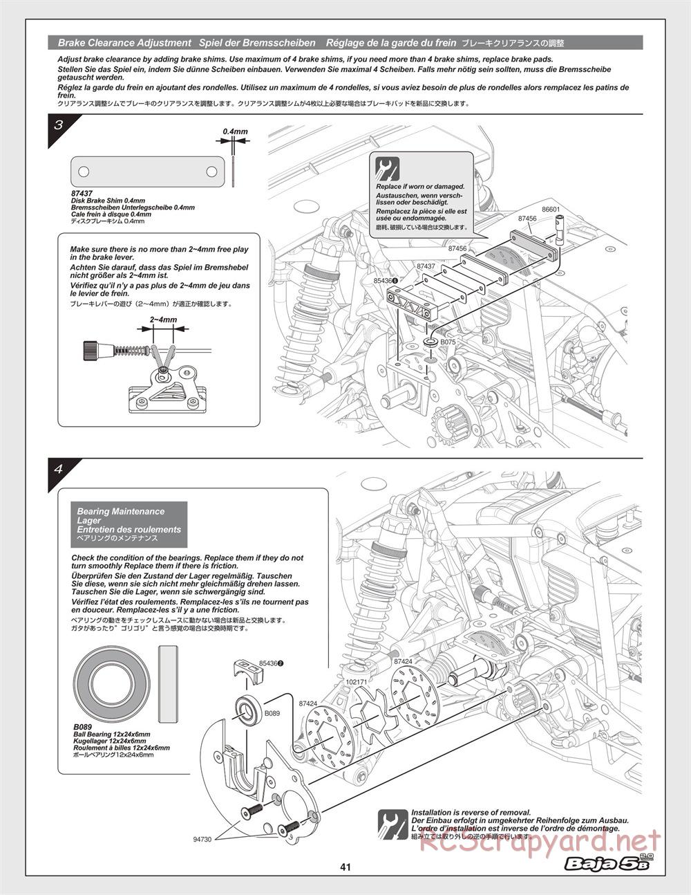 HPI - Baja 5B 2.0 - Manual - Page 41