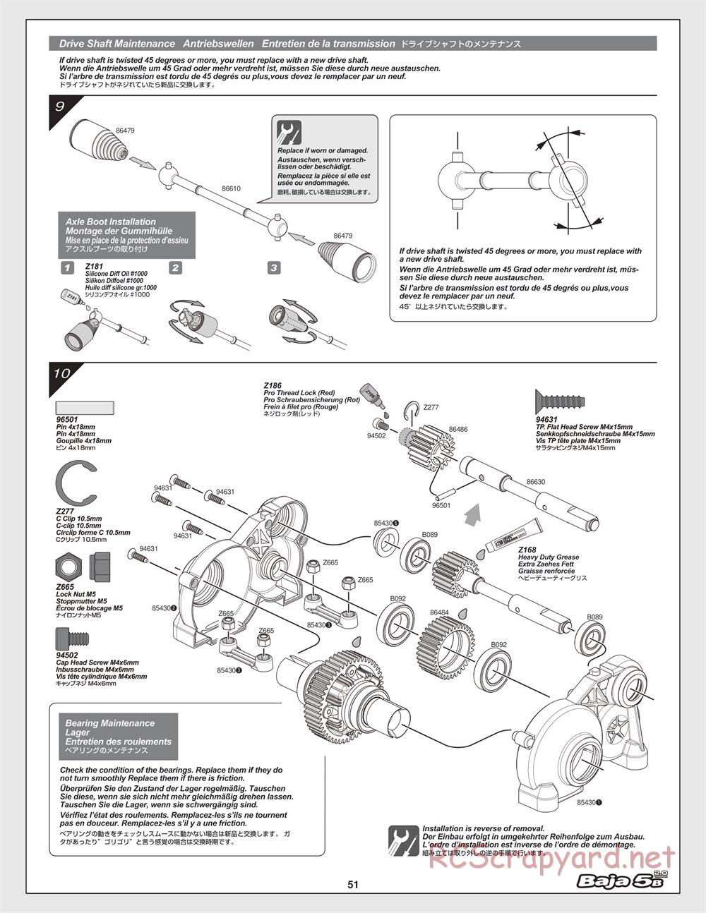 HPI - Baja 5B 2.0 - Manual - Page 51