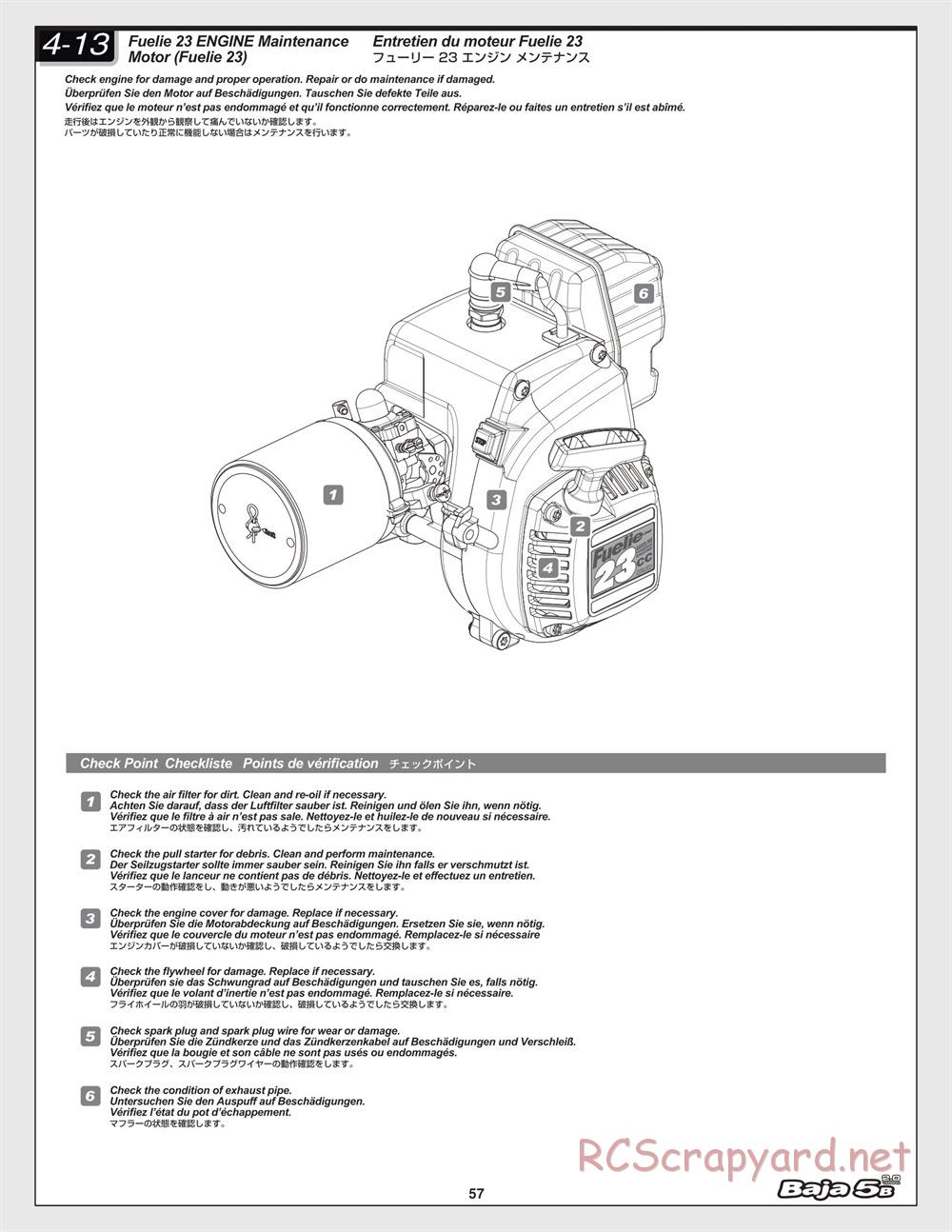HPI - Baja 5B 2.0 - Manual - Page 57