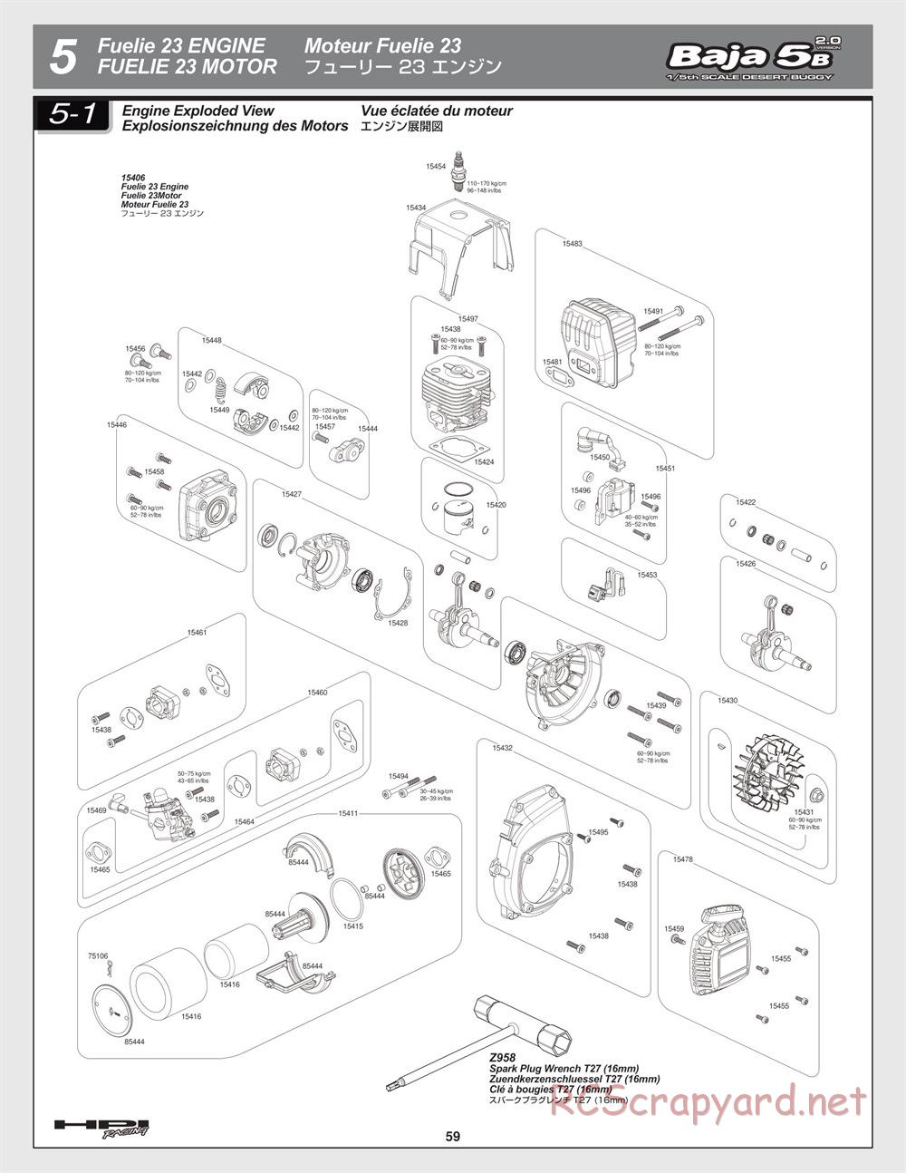 HPI - Baja 5B 2.0 - Manual - Page 59