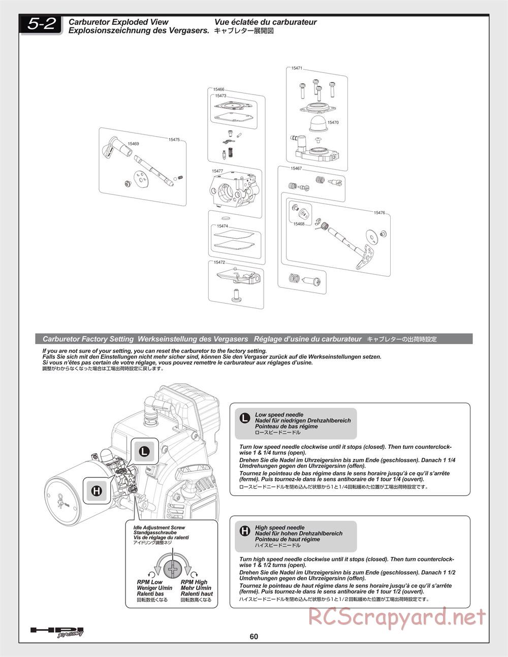 HPI - Baja 5B 2.0 - Manual - Page 60