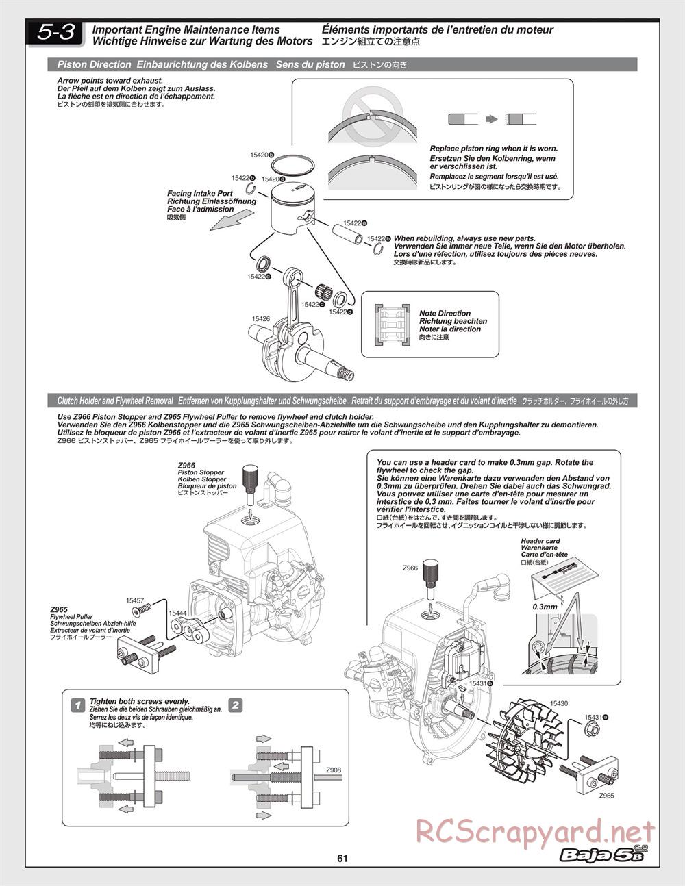 HPI - Baja 5B 2.0 - Manual - Page 61