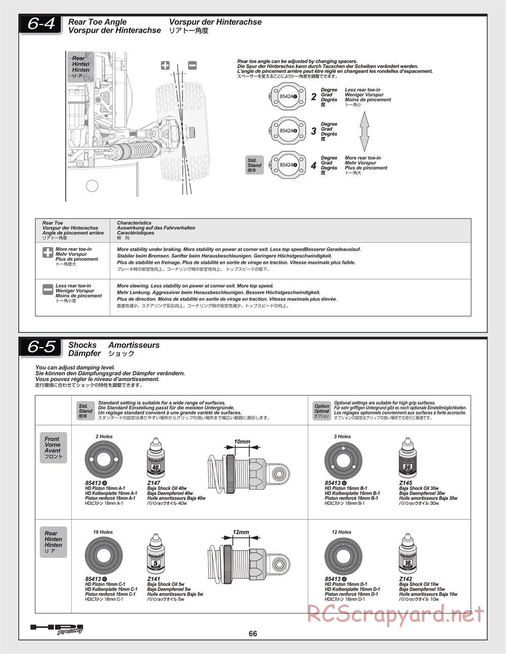 HPI - Baja 5B 2.0 - Manual - Page 66