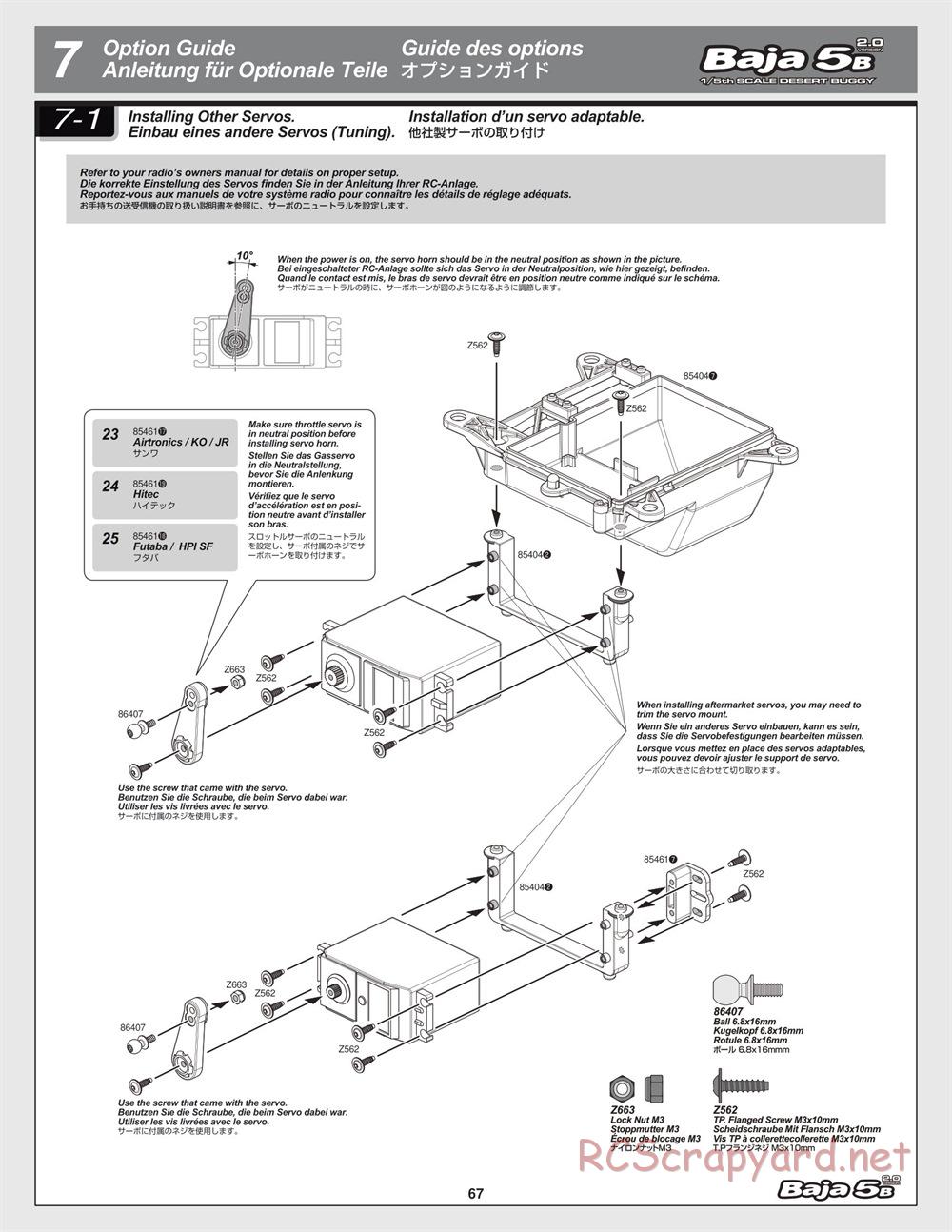 HPI - Baja 5B 2.0 - Manual - Page 67