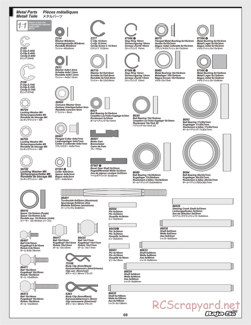 HPI - Baja 5B 2.0 - Manual - Page 69