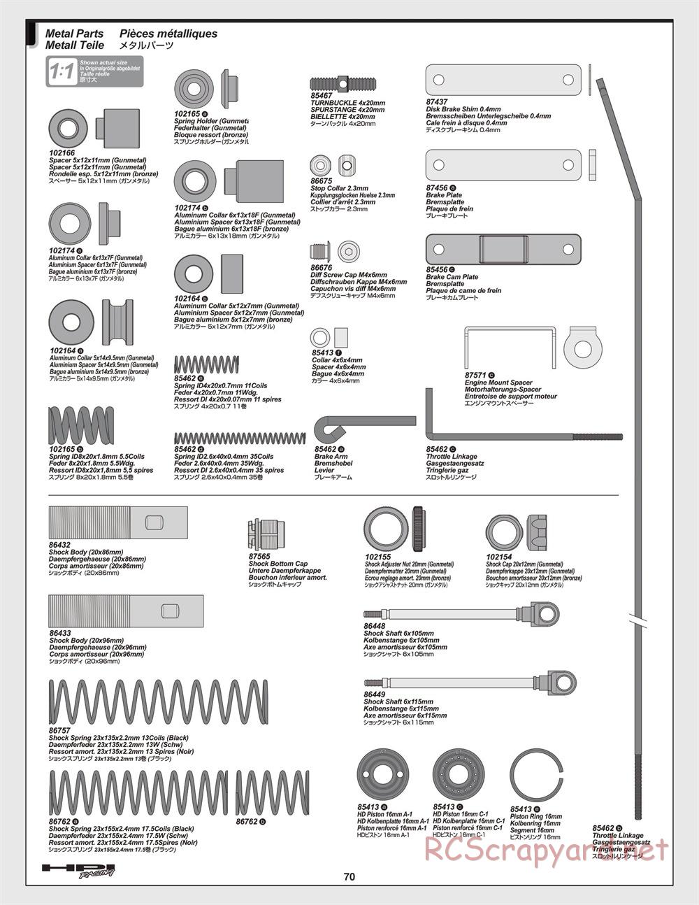 HPI - Baja 5B 2.0 - Manual - Page 70