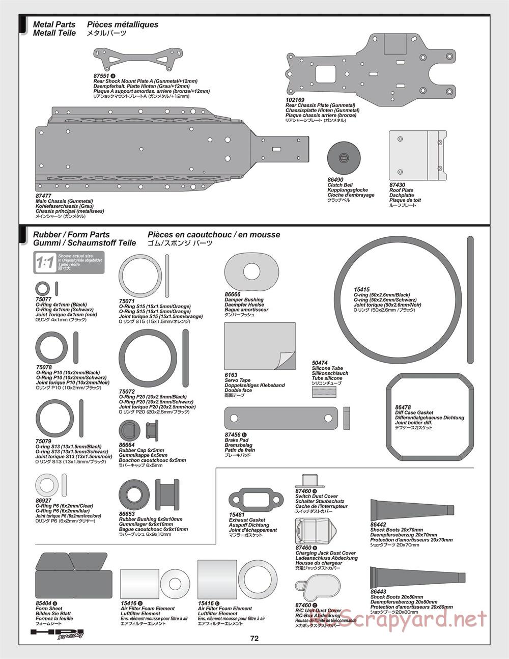 HPI - Baja 5B 2.0 - Manual - Page 72