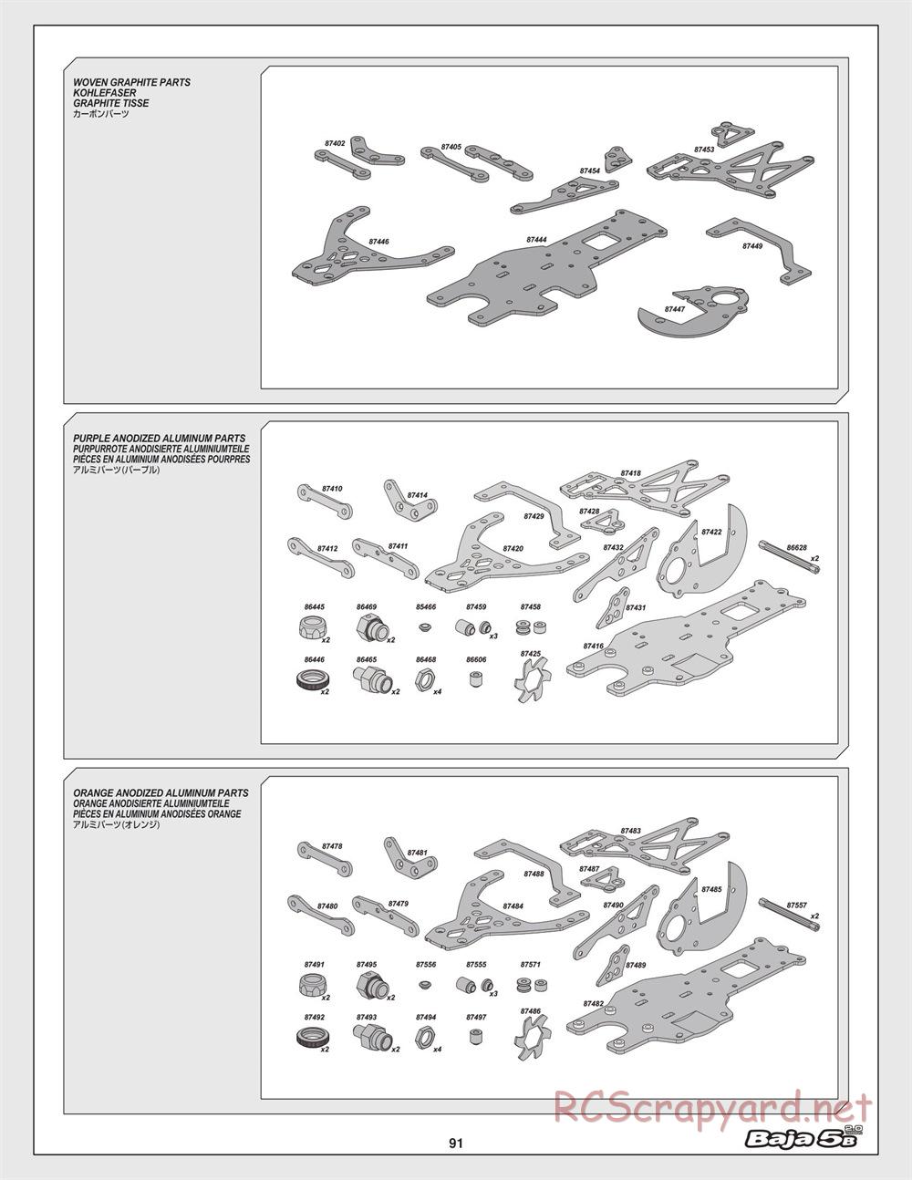 HPI - Baja 5B 2.0 - Exploded View - Page 91