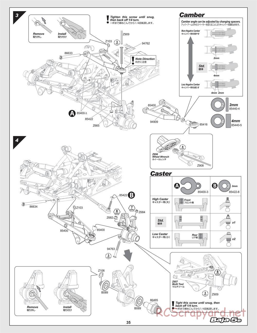 HPI - Baja 5B - Manual - Page 35