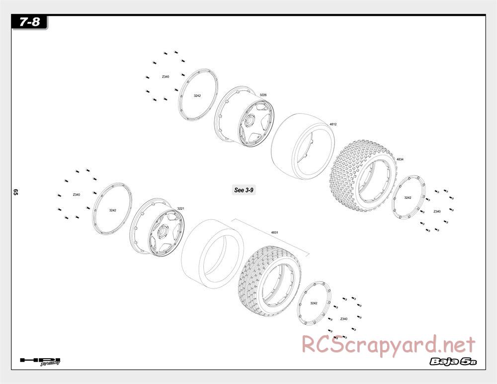 HPI - Baja 5B - Exploded View - Page 65