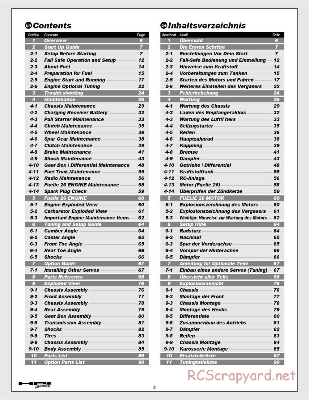 HPI - Baja 5T (2008) - Manual - Page 4