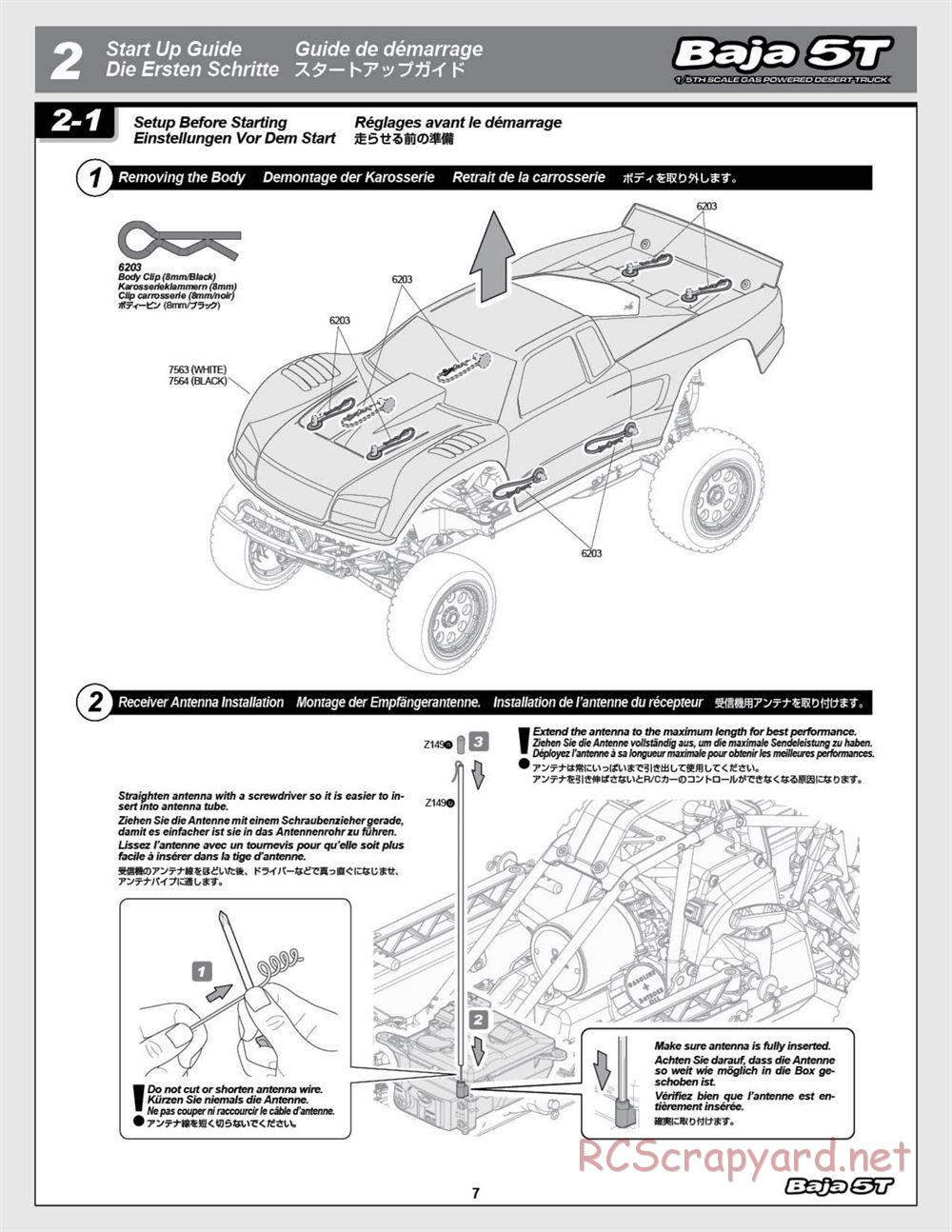 HPI - Baja 5T (2008) - Manual - Page 7