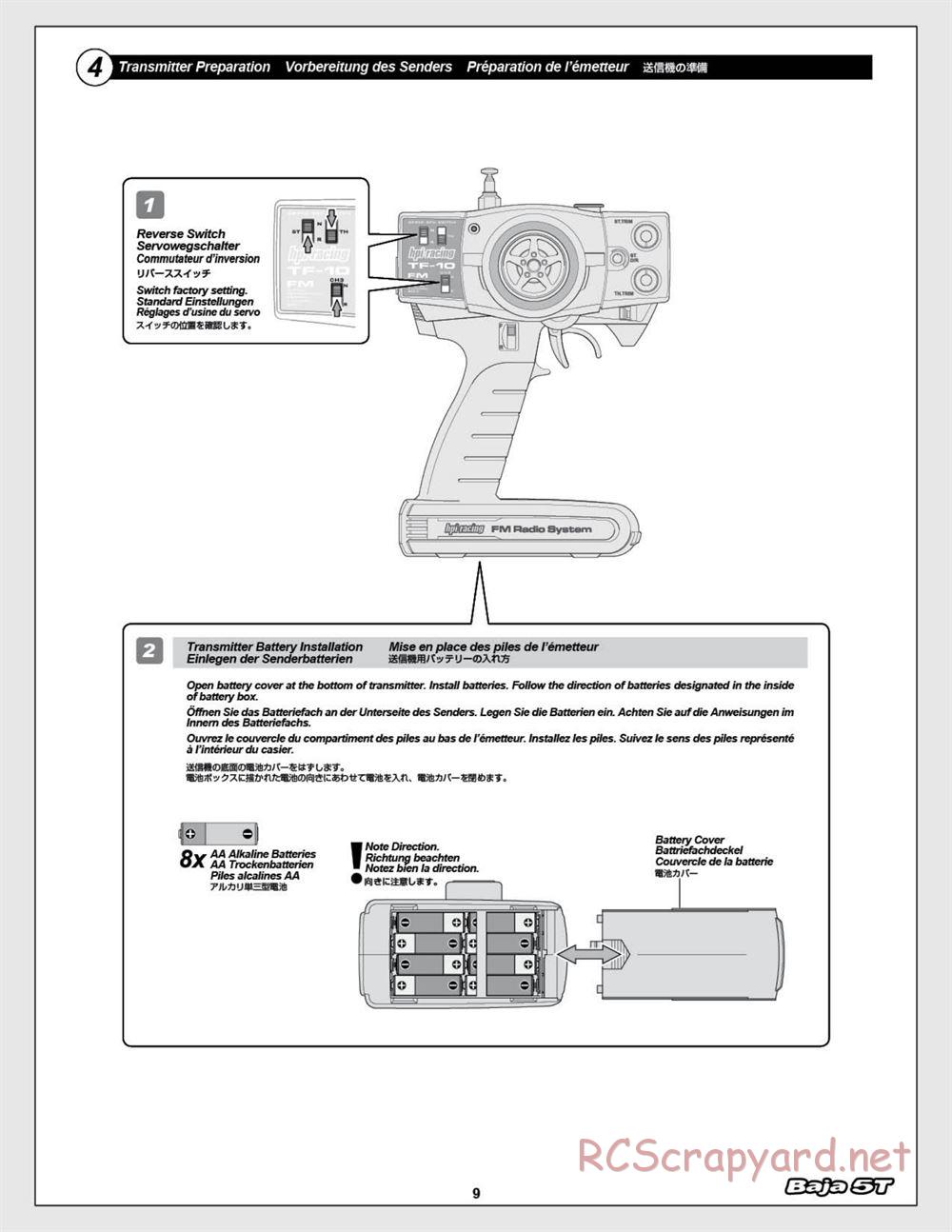 HPI - Baja 5T (2008) - Manual - Page 9