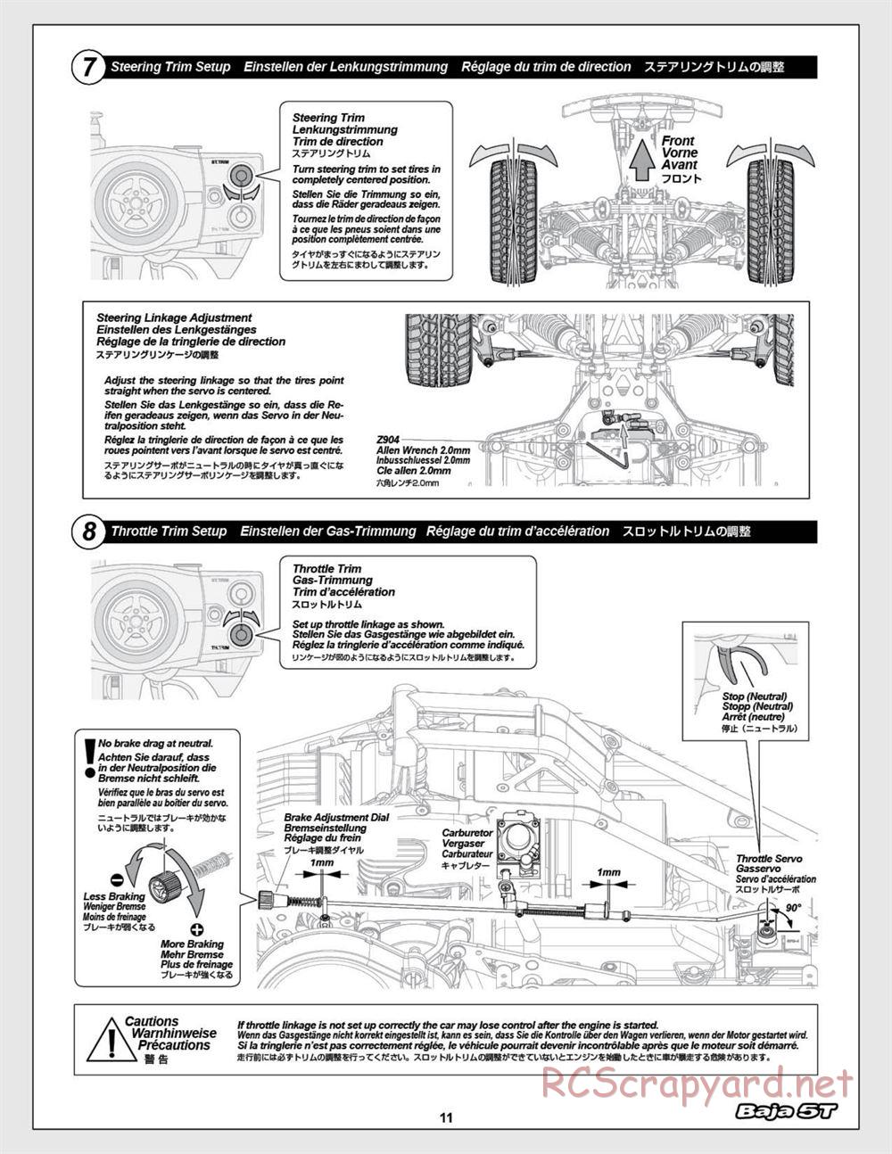 HPI - Baja 5T (2008) - Manual - Page 11