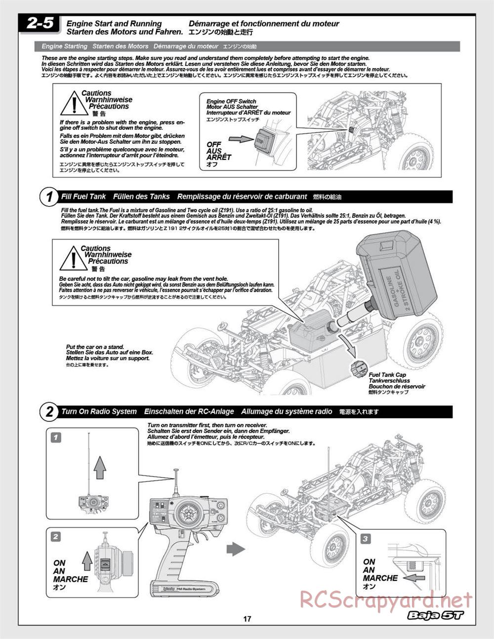 HPI - Baja 5T (2008) - Manual - Page 17