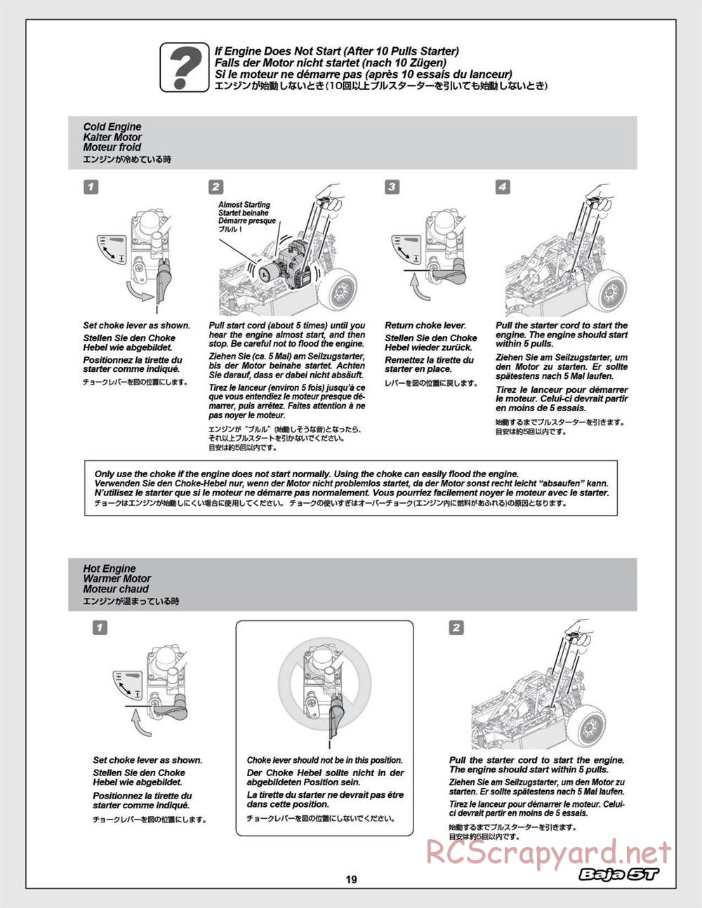 HPI - Baja 5T (2008) - Manual - Page 19