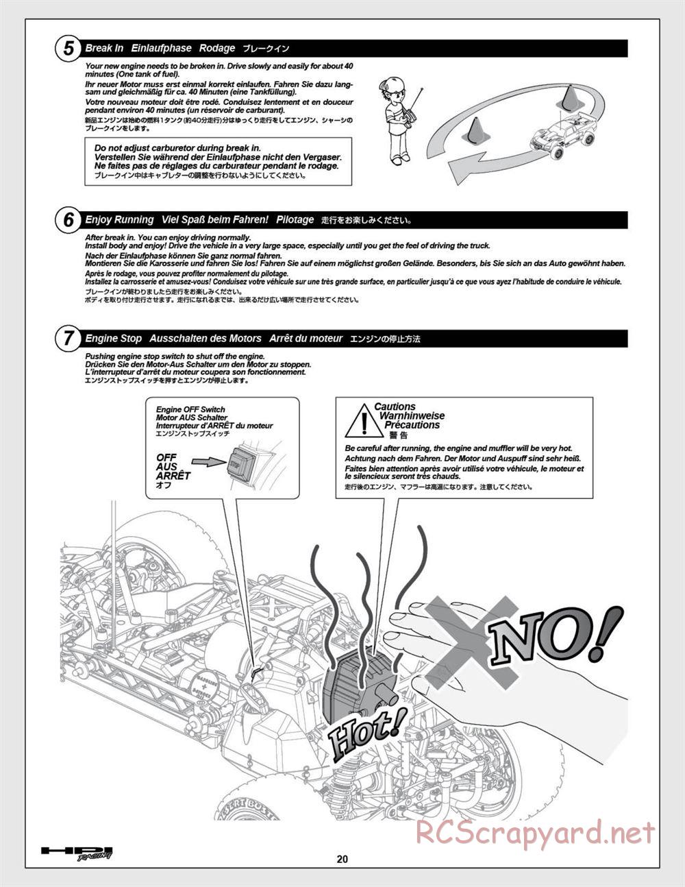 HPI - Baja 5T (2008) - Manual - Page 20