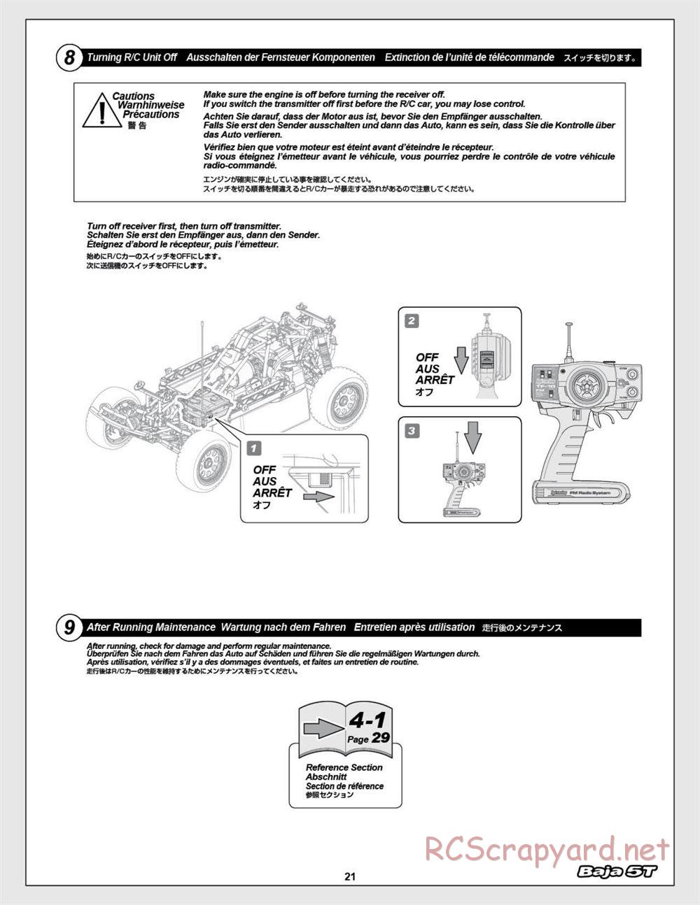 HPI - Baja 5T (2008) - Manual - Page 21