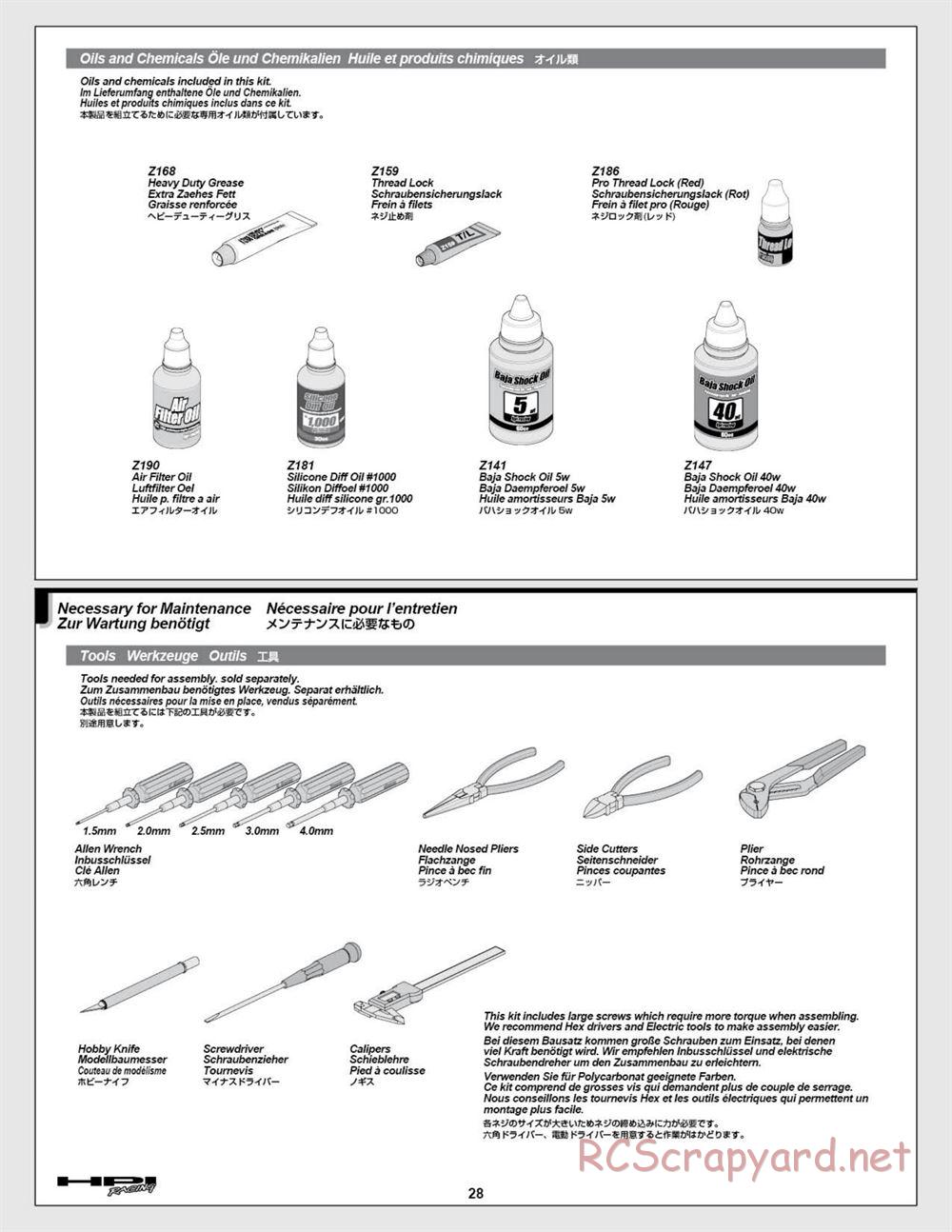 HPI - Baja 5T (2008) - Manual - Page 28