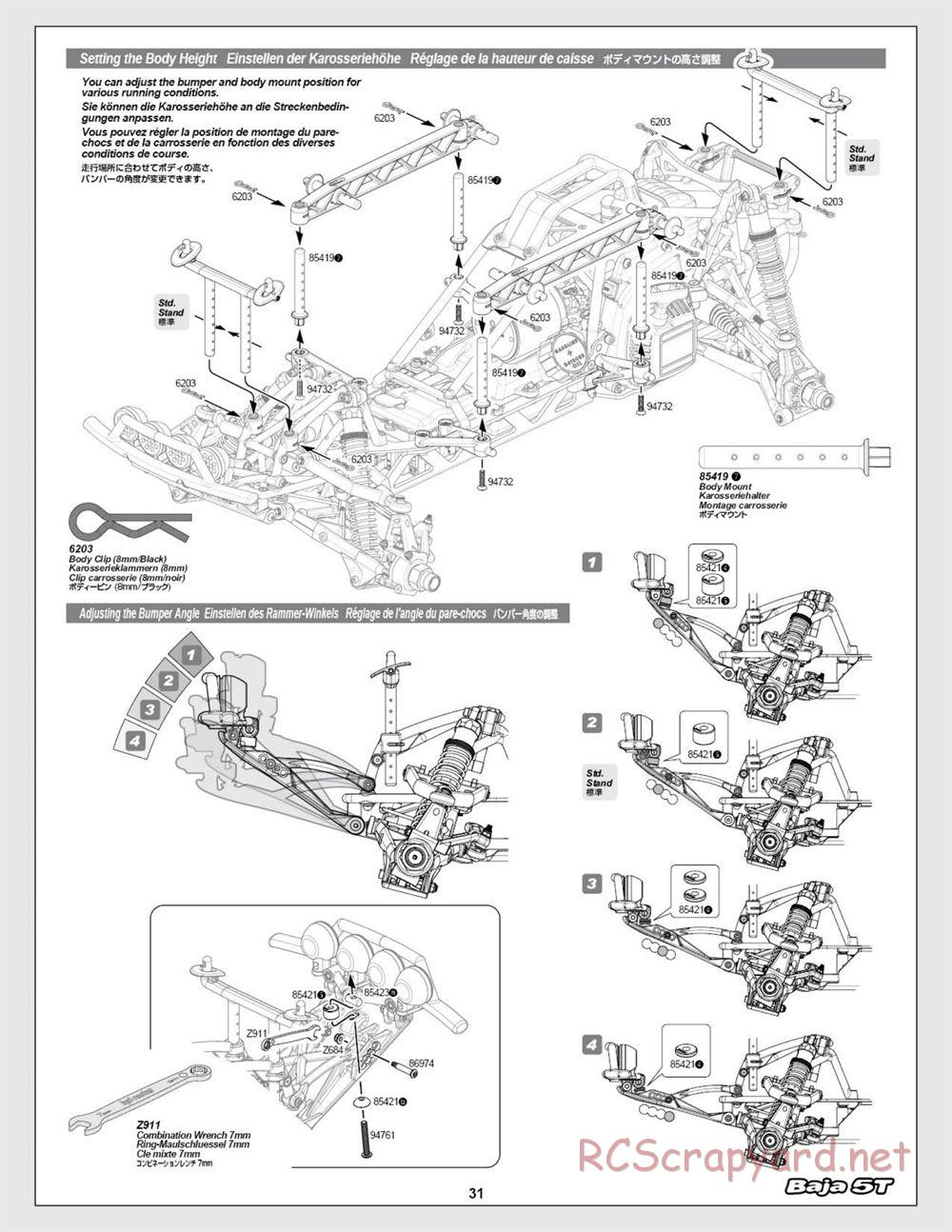 HPI - Baja 5T (2008) - Manual - Page 31