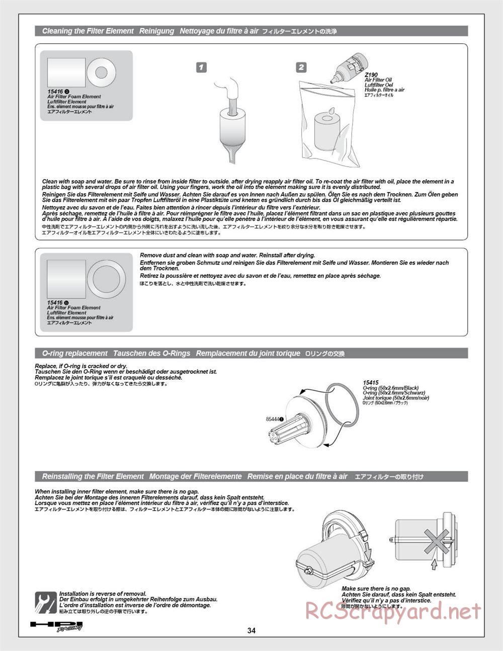 HPI - Baja 5T (2008) - Manual - Page 34