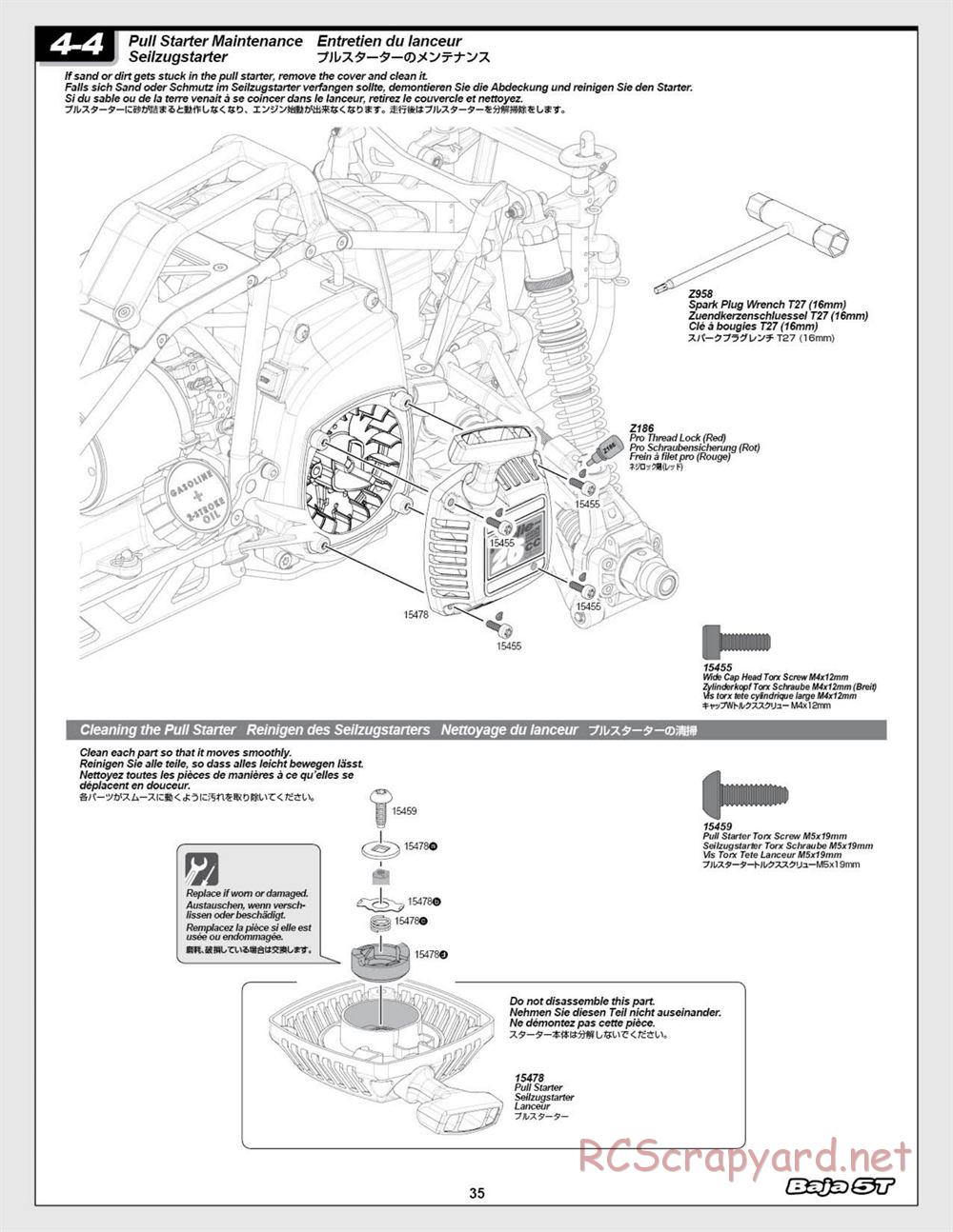 HPI - Baja 5T (2008) - Manual - Page 35