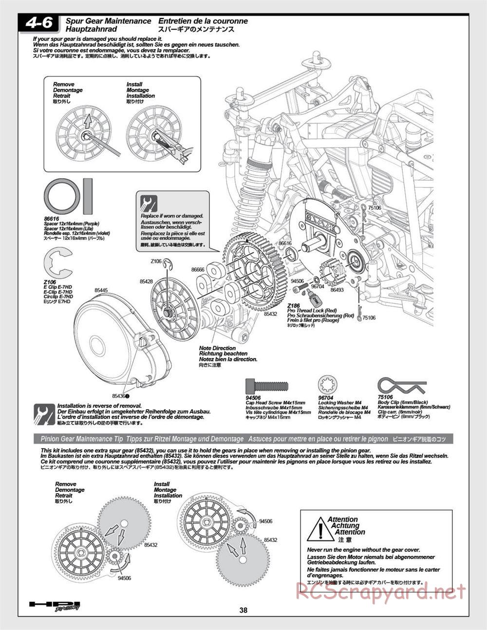 HPI - Baja 5T (2008) - Manual - Page 38