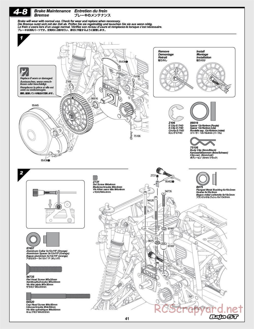 HPI - Baja 5T (2008) - Manual - Page 41