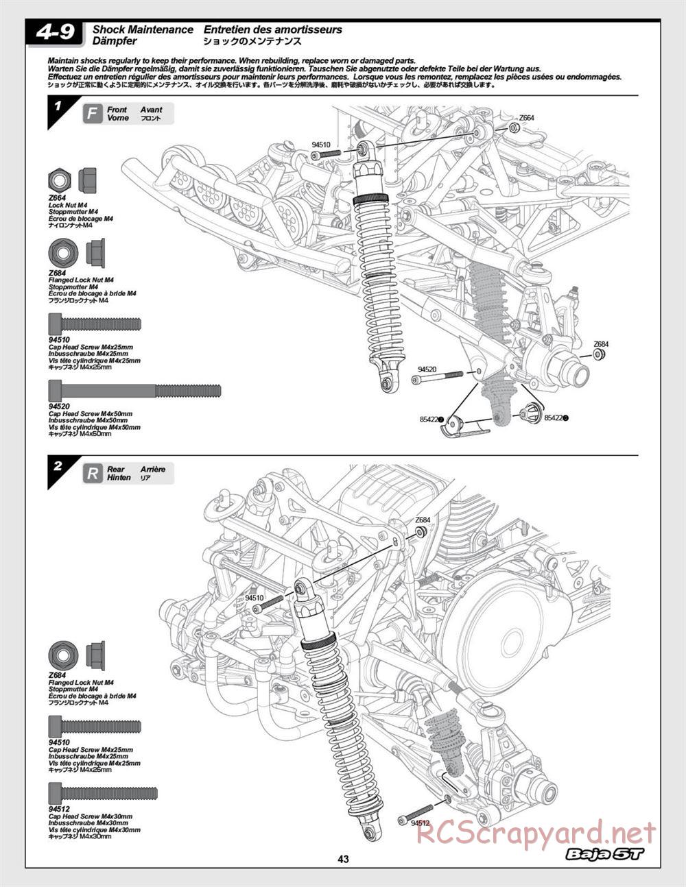 HPI - Baja 5T (2008) - Manual - Page 43