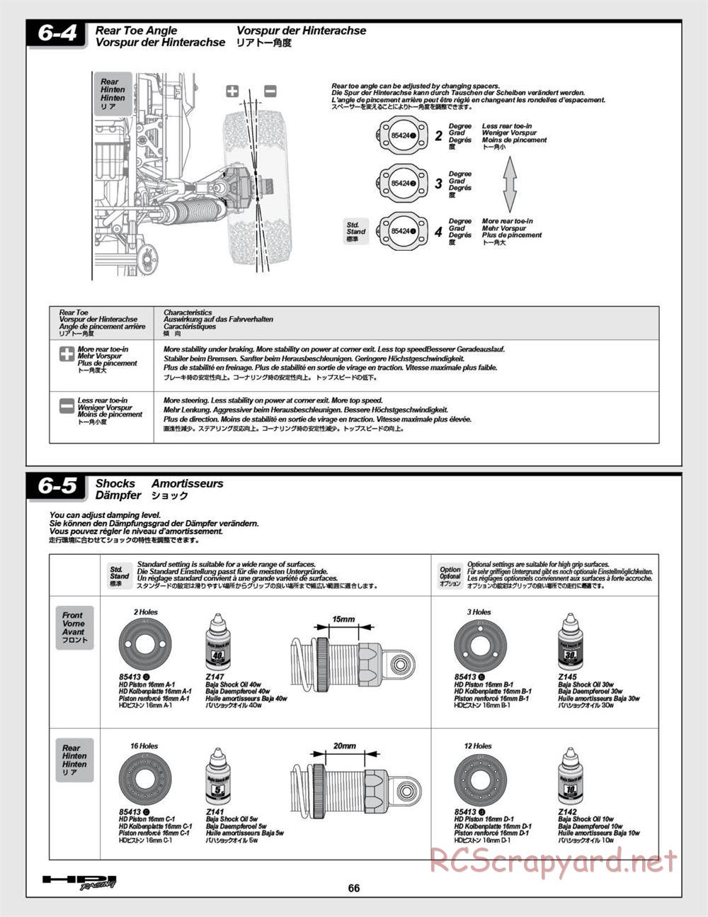 HPI - Baja 5T (2008) - Manual - Page 66