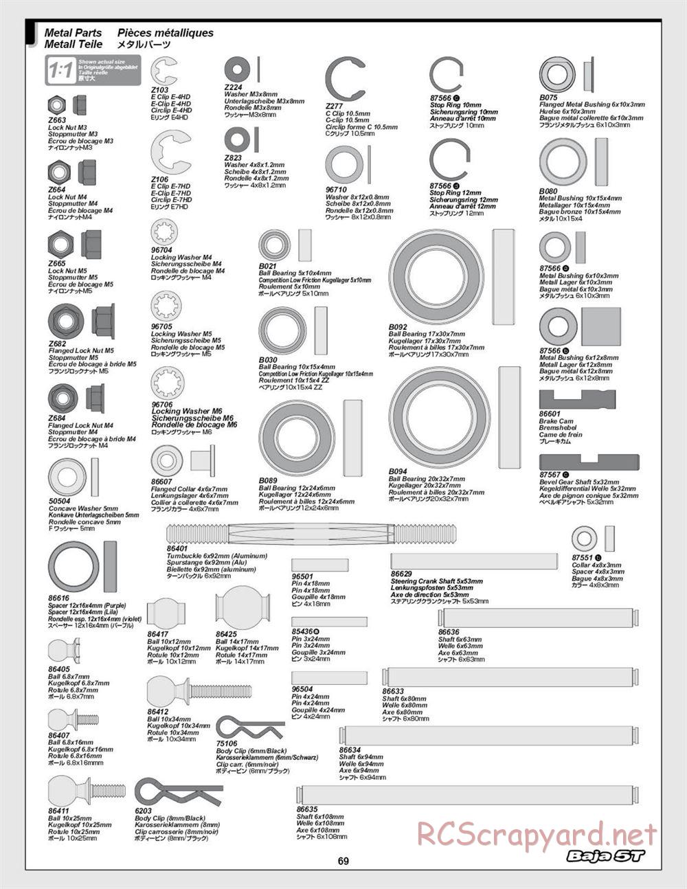 HPI - Baja 5T (2008) - Manual - Page 69