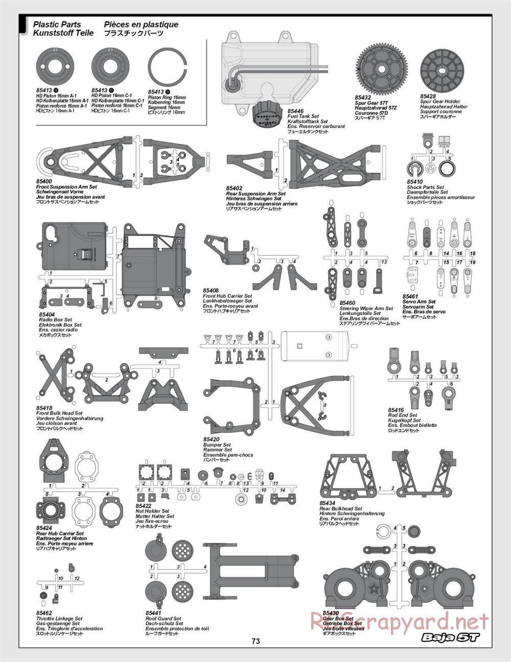 HPI - Baja 5T (2008) - Manual - Page 73