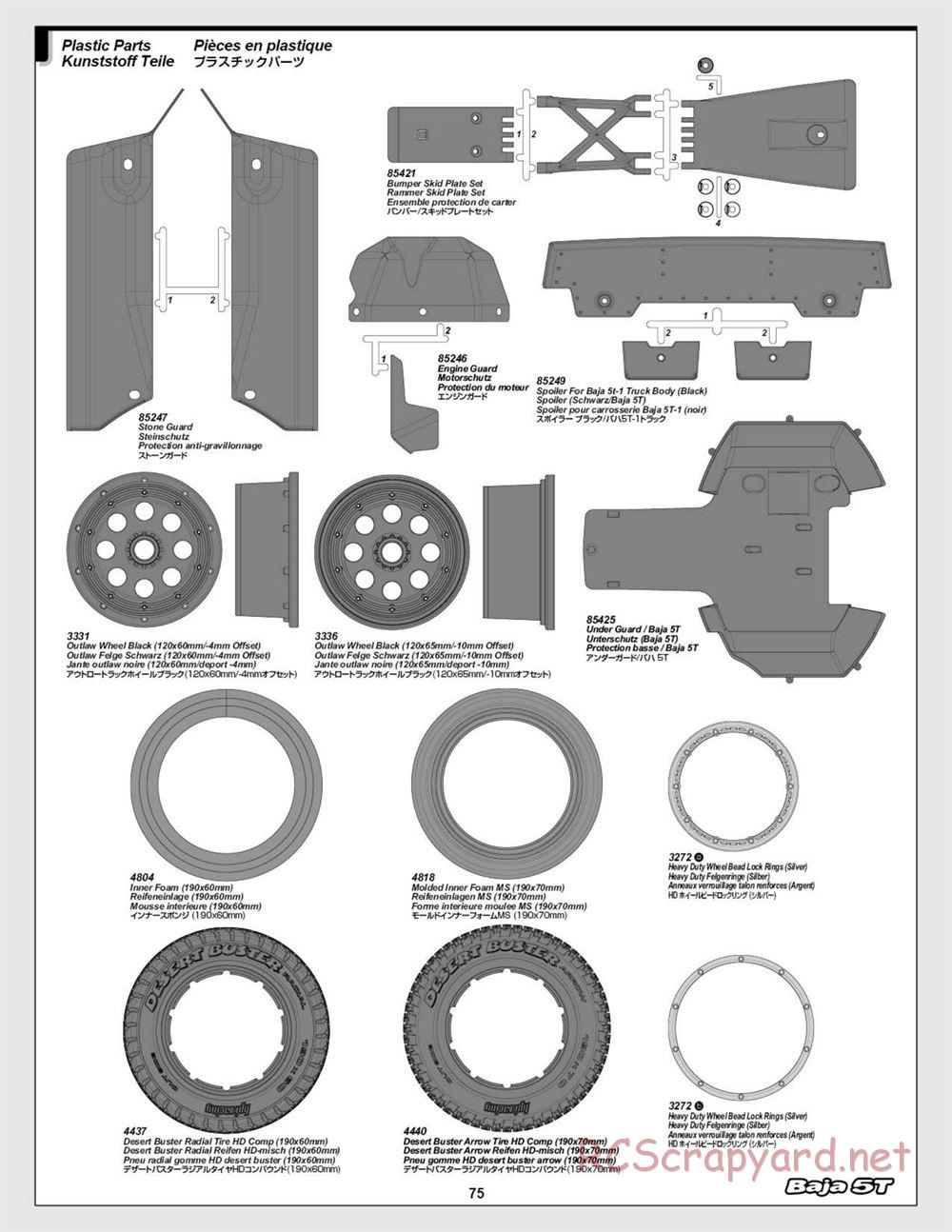 HPI - Baja 5T (2008) - Manual - Page 75