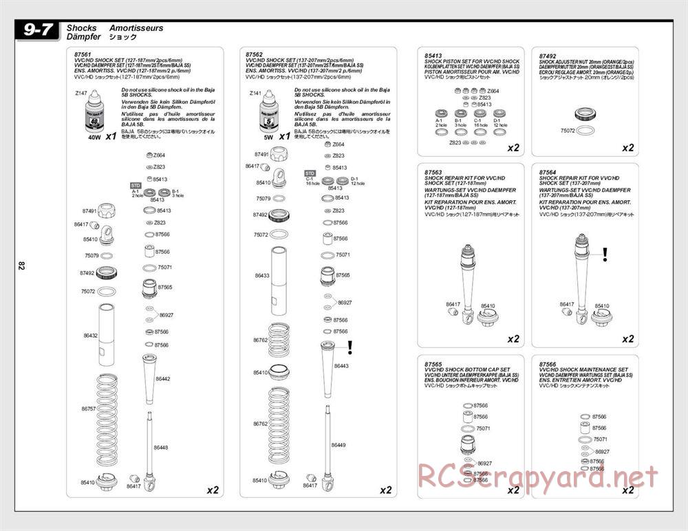 HPI - Baja 5T (2008) - Exploded View - Page 82