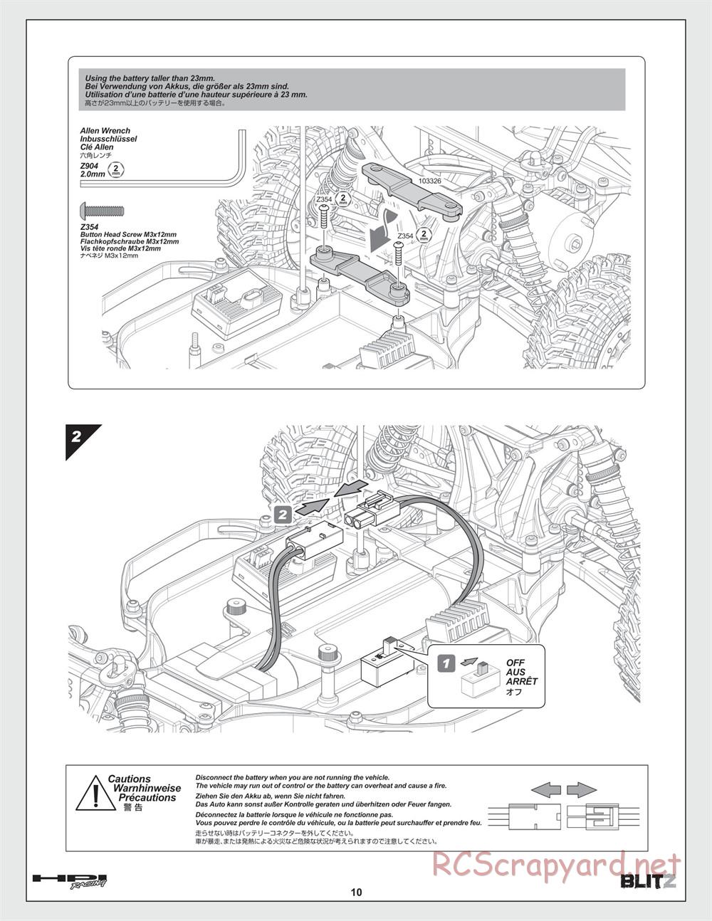 HPI - Blitz - Manual - Page 10