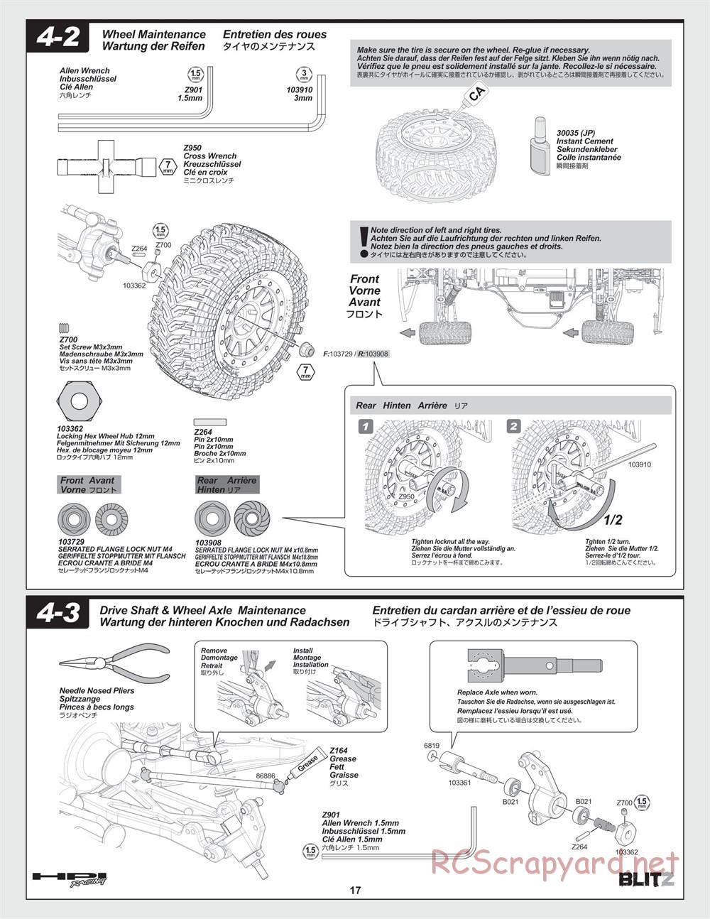 HPI - Blitz - Manual - Page 17