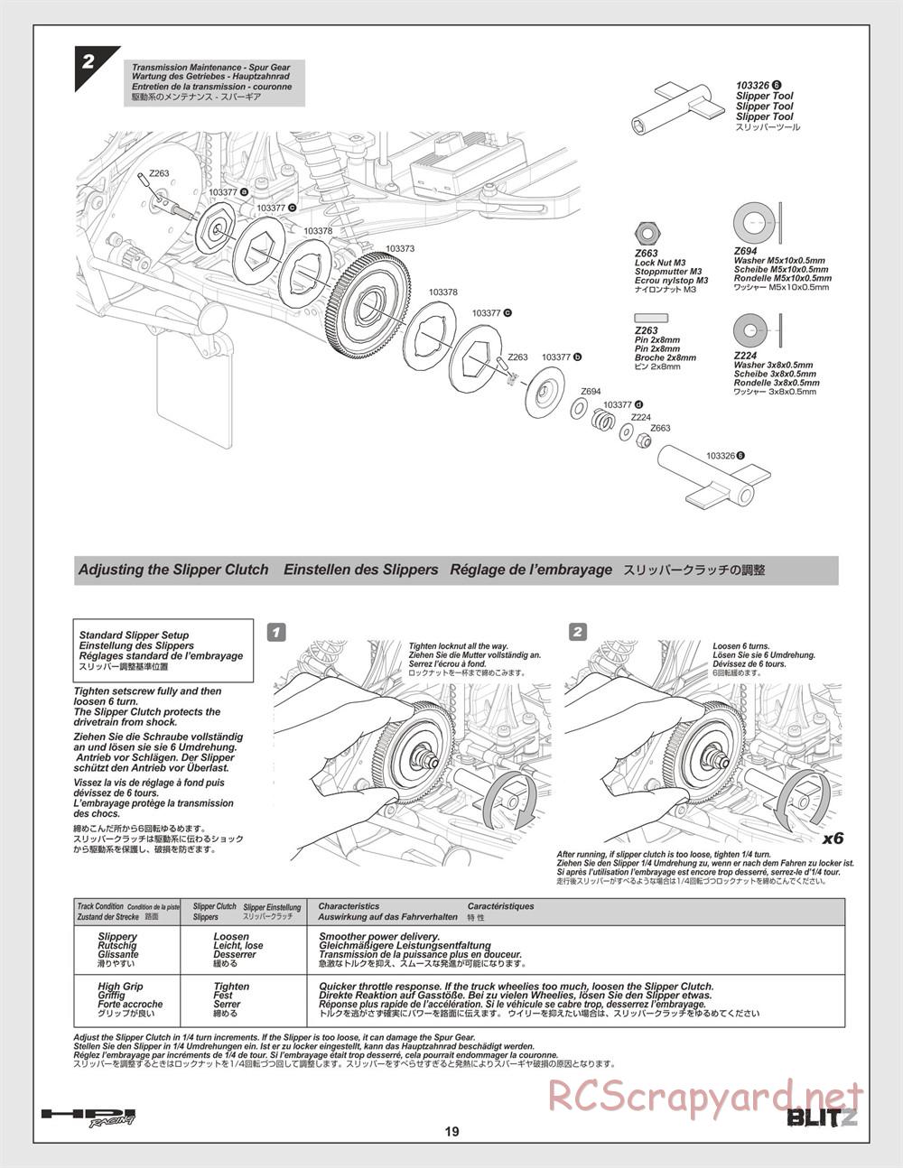 HPI - Blitz - Manual - Page 19