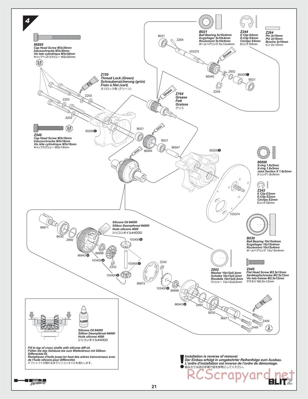 HPI - Blitz - Manual - Page 21