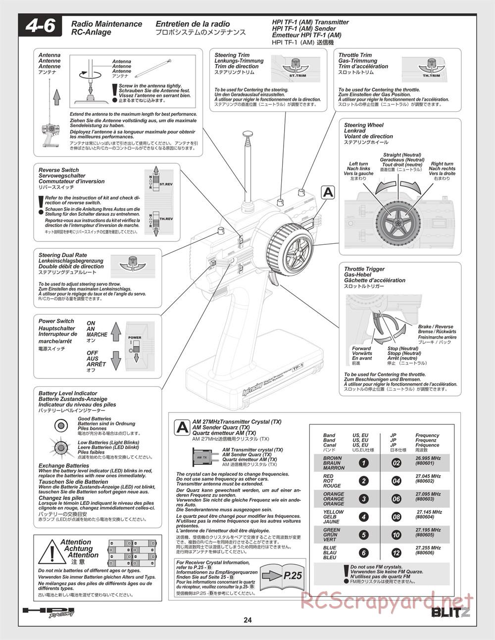 HPI - Blitz - Manual - Page 24