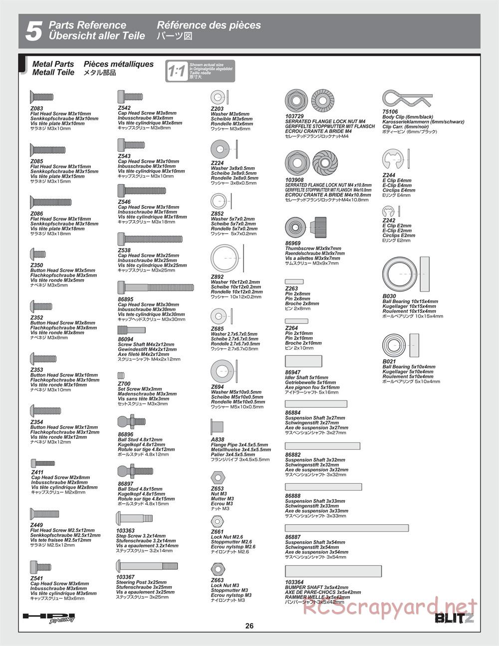 HPI - Blitz - Manual - Page 26