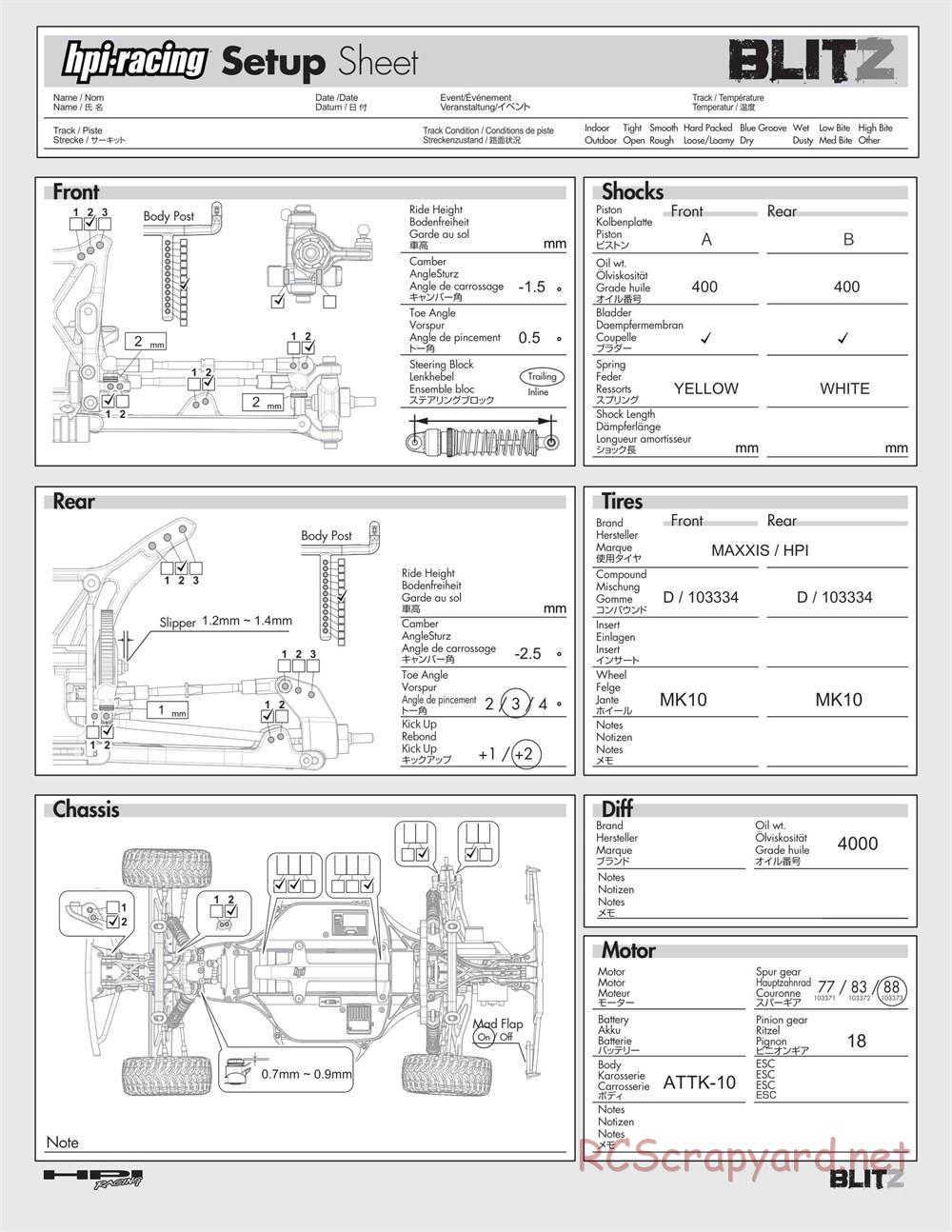 HPI - Blitz - Manual - Page 36