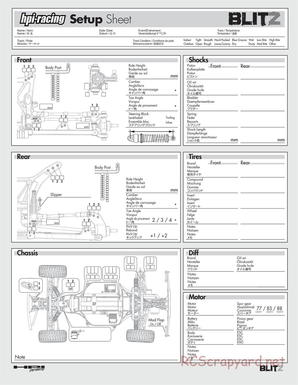 HPI - Blitz - Manual - Page 37