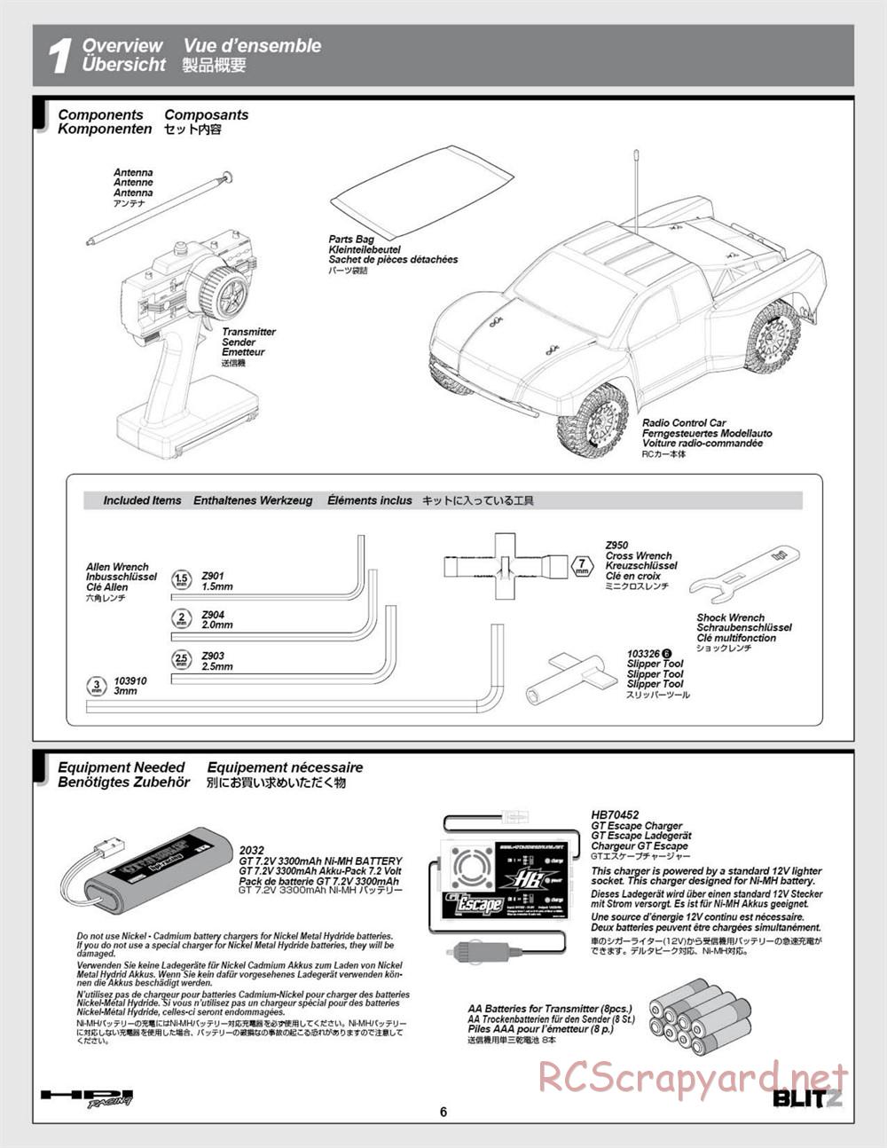 HPI - Blitz Art Series - Manual - Page 6