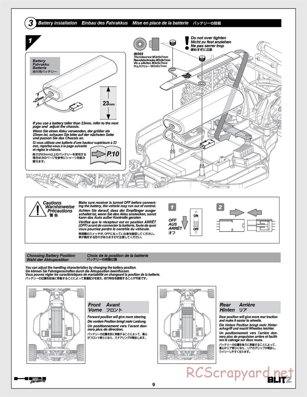 HPI - Blitz Art Series - Manual - Page 9