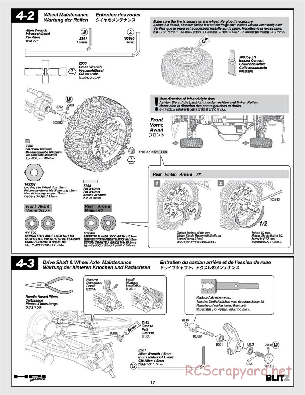 HPI - Blitz Art Series - Manual - Page 17