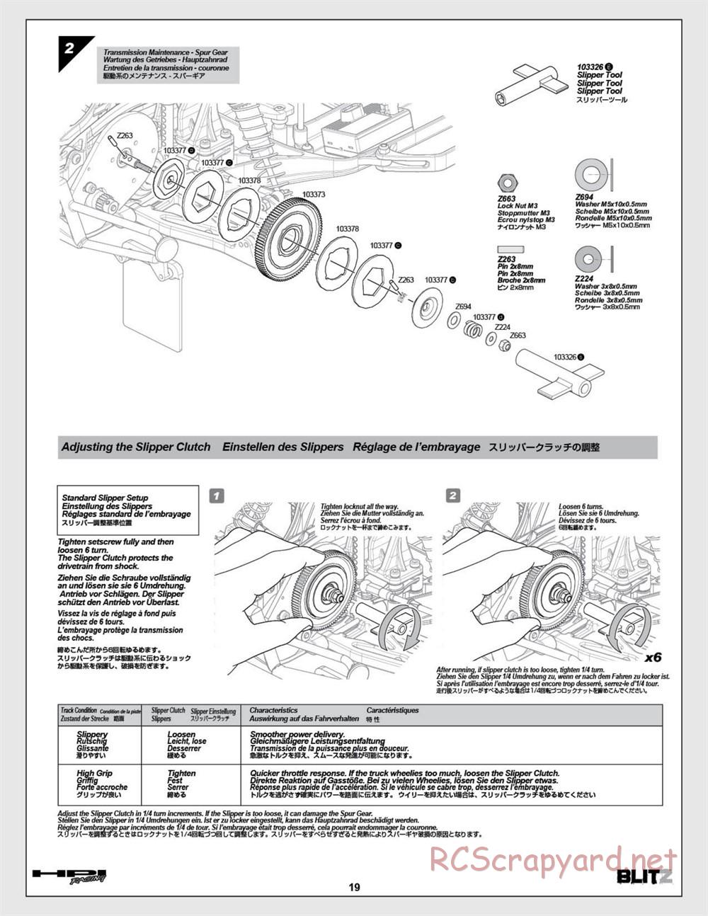 HPI - Blitz Art Series - Manual - Page 19